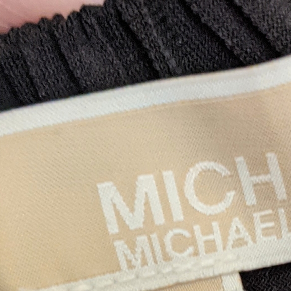 Michael Kors Jet Black Halter Top with gold embellishment. Size Medium. - Picture 6 of 6